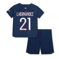 Paris Saint-Germain Lucas Hernandez #21 Hemmatröja Barn 2023-24 Kortärmad (+ Korta byxor)